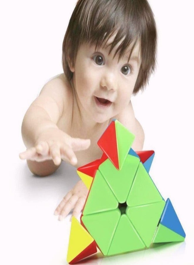 RPC99 Pyramid Cube 3x3 High Speed Stickerless Triangle Pyraminx Puzzle Cube for Multicolor - Image 3